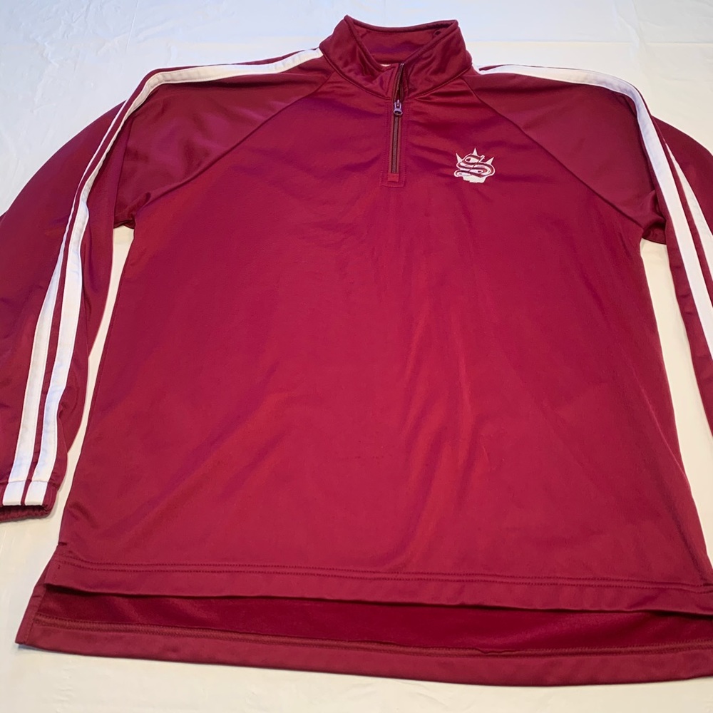 Augusta Sportswear Red 1/4 Zip Athletic Pullover Sweatshirt Men’s Medium - Picture 2 of 14